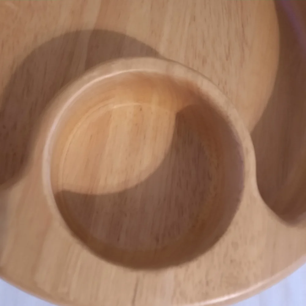 Wooden Chip and Dip Bowl